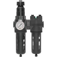 Manual Drain Filter, Regulator & Coalescing Filter with Standard Bowl Modulair 400, 1/4" NPT, 150 PSI, 9.1 fl. oz. Capacity Nassau Supply