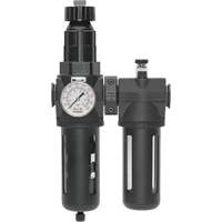 Filter/Regulator & Lubricator Modulair 400 with Gauge & Standard Bowl, 1/2" NPTF Nassau Supply