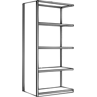 &eacute;l&eacute;ment de rayonnage Interlok, Acier, Sans boulons, Capacit&eacute; 800 lb, 36" la x 100" h x 24" p Nassau Supply
