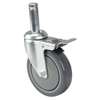 Roulette pour &eacute;tag&egrave;re en treillis chromat&eacute; Nassau Supply