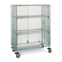 Wire Shelf Cart, Chrome Plated, 21-1/2" x 68-1/2" x 40", 500 lbs. Capacity RL390 | Nassau Supply