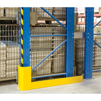 Racking Aisle Protectors, 3" W x 50" L x 16" H, Safety Yellow RN059 | Nassau Supply
