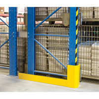 Racking Aisle Protectors, 3" W x 50" L x 16" H, Safety Yellow RN060 | Nassau Supply