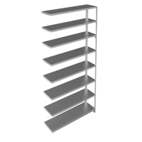 &eacute;l&eacute;ment de rayonnage, Acier galvanis&eacute;, Montant &agrave; fente, Capacit&eacute; 300 lb, 48" la x 96" h x 12" p Nassau Supply