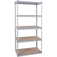 Rayonnage robuste, Acier, Sans boulons, Capacit&eacute; 1200 lb, 36" la x 72" h x 18" p Nassau Supply