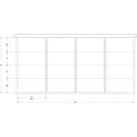 Cabinet d'entreposage à tiroirs intégré Interlok RN762 | Nassau Supply