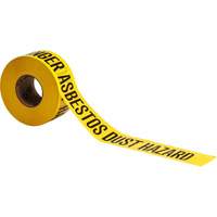 Ruban pour barricade, Anglais, 3" la x 200' lo, 3 mils, Noir sur jaune Nassau Supply