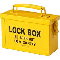 Coffret de s&eacute;curit&eacute; de groupe, Jaune Nassau Supply