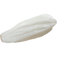 Disposable Sleeves, 18" long, Polyethylene, White Nassau Supply