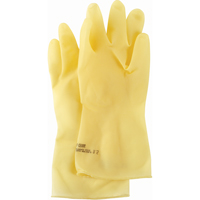 Featherweight Plus Gloves, Size Medium/8, 13" L, Rubber Latex, 17-mil SAJ550 | Nassau Supply