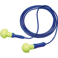 Bouchons d'oreilles d&eacute;tectables E-A-R Push-ins, Avec cordon, Taille unique, Vrac - Sac en poly, NRR dB NRR 28 dB Nassau Supply