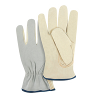 Gants de conducteur &agrave; dos fendu, T-Grand, Paume en Cuir fleur de vache Nassau Supply