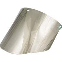 Molded Faceshield Window, Polycarbonate, Green Tint Nassau Supply