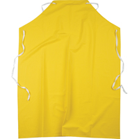 Flame Resistant Aprons, Polyester/PVC, 48" L x 36" W, Yellow SAL660 | Nassau Supply