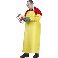 Flame Resistant Aprons, Neoprene/Polyester, 48" L x 35" W, Yellow SAL663 | Nassau Supply