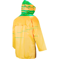 Neo-Slick Chemical & Acid Resistant Rain Jacket, 3X-Large, Yellow, Neoprene SAM412 | Nassau Supply