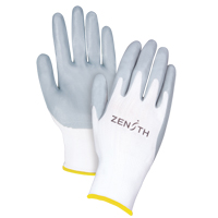 Gants l&eacute;gers enduits et respirants, 11/2T-Grand, R&ecirc;vetement Mousse de nitrile, Calibre 13, Enveloppe en Polyester Nassau Supply