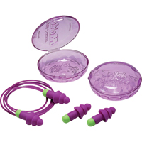 Rockets&reg; Reusable Earplugs, Corded, Bulk - Plastic Case, 27 dB NRR, One-Size Nassau Supply