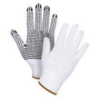 Gants tricot&eacute;s &agrave; pois, Poly/coton, Un c&ocirc;t&eacute;, Calibre 7, Grand Nassau Supply