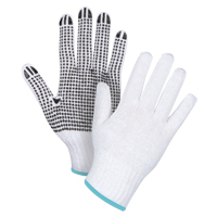 Dotted String Knit Gloves, Poly/Cotton, Single Sided, 7 Gauge, X-Large SAN492 | Nassau Supply