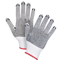 Gants tricot&eacute;s deux c&ocirc;t&eacute;s &agrave; pois, Poly/coton, Deux c&ocirc;t&eacute;s, Calibre 7, Petit Nassau Supply