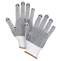 Gants tricot&eacute;s deux c&ocirc;t&eacute;s &agrave; pois, Poly/coton, Deux c&ocirc;t&eacute;s, Calibre 7, Grand Nassau Supply