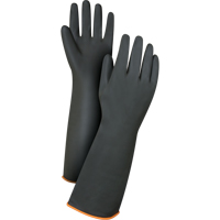 Gants de poids lourd pour la manipulation de produits chimiques, Taille Grand/9, 18" lo, Latex de caoutchouc, 30 mils Nassau Supply