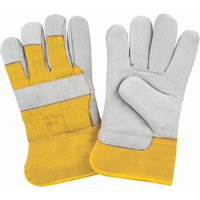 Premium Winter-Lined Fitters Gloves, Medium, Split Cowhide Palm, Foam Fleece Inner Lining Nassau Supply