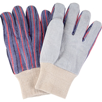 Standard-Duty Work Gloves, Large, Split Cowhide Palm SAP297 | Nassau Supply