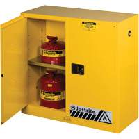 Sure-Grip&reg; Ex Flammable Storage Cabinets, 30 gal., 2 Door, 43" W x 44" H x 18" D Nassau Supply