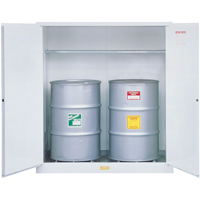 Hazardous Waste Safety Cabinets, 55 US gal. Cap., White SAQ073 | Nassau Supply