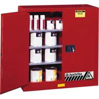 Sure-Grip<sup>®</sup> EX Combustibles Safety Cabinet for Paint and Ink, 40 gal., 3 Shelves SAQ082 | Nassau Supply