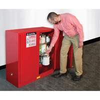 Sure-Grip<sup>®</sup> EX Combustibles Safety Cabinet for Paint and Ink, 40 gal., 3 Shelves SAQ082 | Nassau Supply