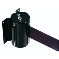 Barri&egrave;re &agrave; fixation murale, Acier, Fixation par vis, 7', Ruban Noir Nassau Supply