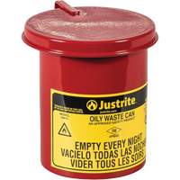 Mini Bench - Top Oily Waste Cans, FM Approved, 0.45 US gallon, Red SAS238 | Nassau Supply