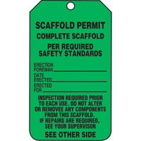 &eacute;tiquettes de s&eacute;curit&eacute; d'inspection et de contr&ocirc;le de l'&eacute;tat de l'&eacute;quipement, Papier cartonn&eacute;, 3-1/8" la x 5-7/8" h, Anglais Nassau Supply