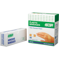 Bandages, Rectangular/Square, 3", Plastic, Sterile Nassau Supply