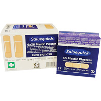 Salvequick&reg; Bandage Dispensing Systems Refills, Rectangular/Square, Plastic, Sterile Nassau Supply