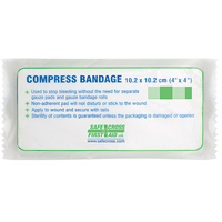 Compress (Pressure) Bandages - Sterile, 4-1/4" L x 3-1/2" W Nassau Supply