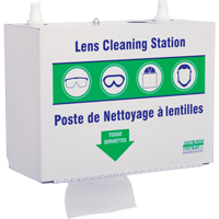 Metal Lens Cleaning Stations - Two 500ml Solutions & 1 Box of Tissue, Metal, 10.5" L x 5.5" D x 6.3" H SAY635 | Nassau Supply