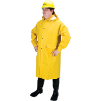 RZ200 Long Rain Coat, Polyester, X-Large, Yellow Nassau Supply