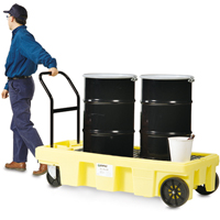 Poly-Spillcart Cart, 66.5" L x 29" W x 43.9" H, 57 US gal. Spill Cap. Nassau Supply