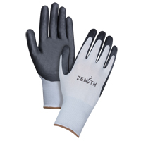 Gants l&eacute;gers enduits et respirants, 9/Grand, R&ecirc;vetement Mousse de nitrile, Calibre 13, Enveloppe en Polyester Nassau Supply