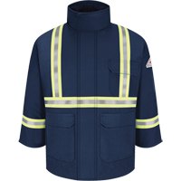 Flame Resistant Parkas with CSA Compliant Reflective Striping, Men's, 3X-Large, Navy Blue SDK083 | Nassau Supply