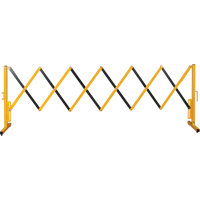 Expandable Barrier, 37" H x 11' L, Black/Yellow SDK990 | Nassau Supply