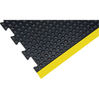 Tapis antifatigue en d&ocirc;me, &agrave; bulles, 3' x 4' x 1/2", Noir, Caoutchouc Nassau Supply