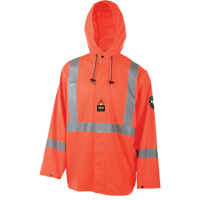 Alberta Stretch Rain Jacket, Small, Orange SDL911 | Nassau Supply