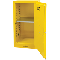 Armoire pour produits inflammables, 16 gal., 1 Porte(s), 23" La x 44" h x 18" p Nassau Supply