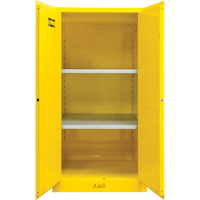 Flammable Storage Cabinet, 60 gal., 2 Door, 34" W x 65" H x 34" D Nassau Supply
