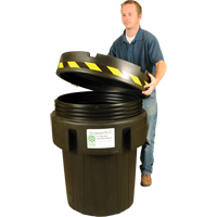 Ultra-Recycled Overpack&reg; Salvage Drum, 95 gal., Stationary Nassau Supply